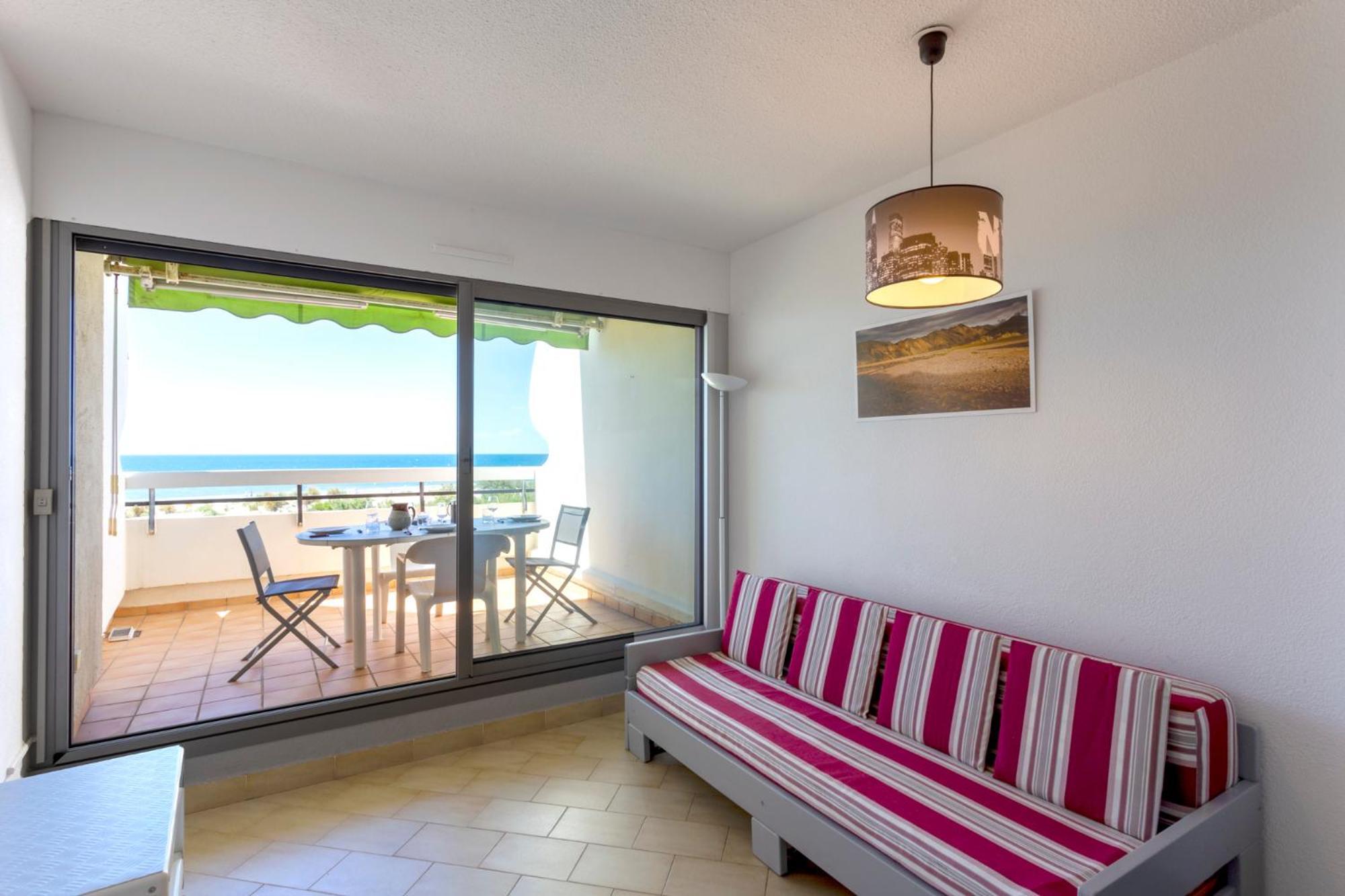 Chez Fabienne - Superbe Appartement Avec Vue Sur La Mer Et Parking La Grande-Motte Kültér fotó